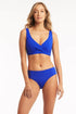 Sea Level Essentials Cross Front Bra Top